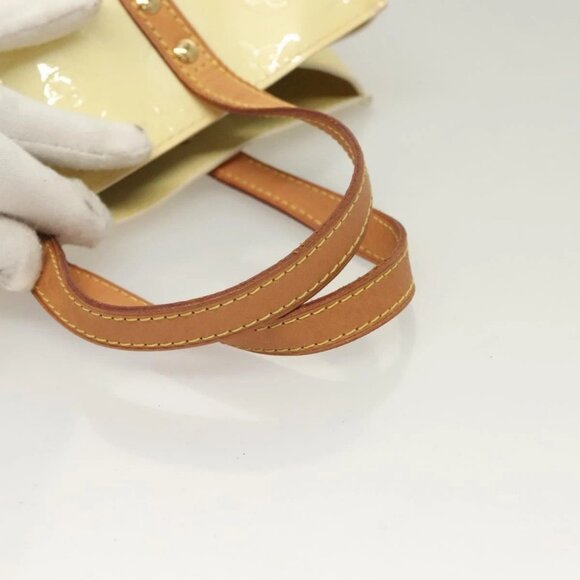 LOUIS VUITTON Monogram Vernis Reade PM Hand Bag Perle M91336 LV Auth 129822 - Picture 8 of 16